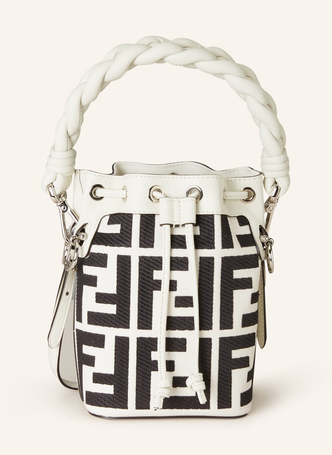 Fendi Beuteltasche Mini Mon Tresor weiss Fendi Beuteltasche Mini Mon Tresor weiss von Fendi
