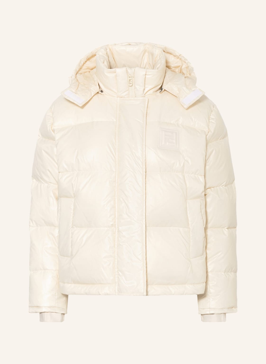 Fendi Daunenjacke Mit Abnehmbarer Kapuze beige von Fendi