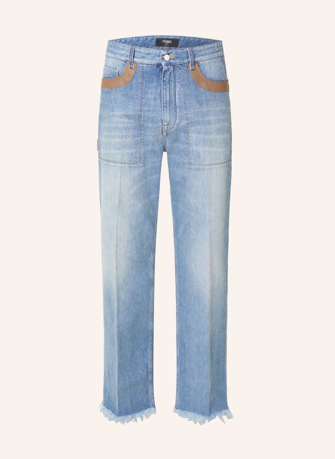 Fendi Jeans Regular Fit Mit Fransen blau von Fendi