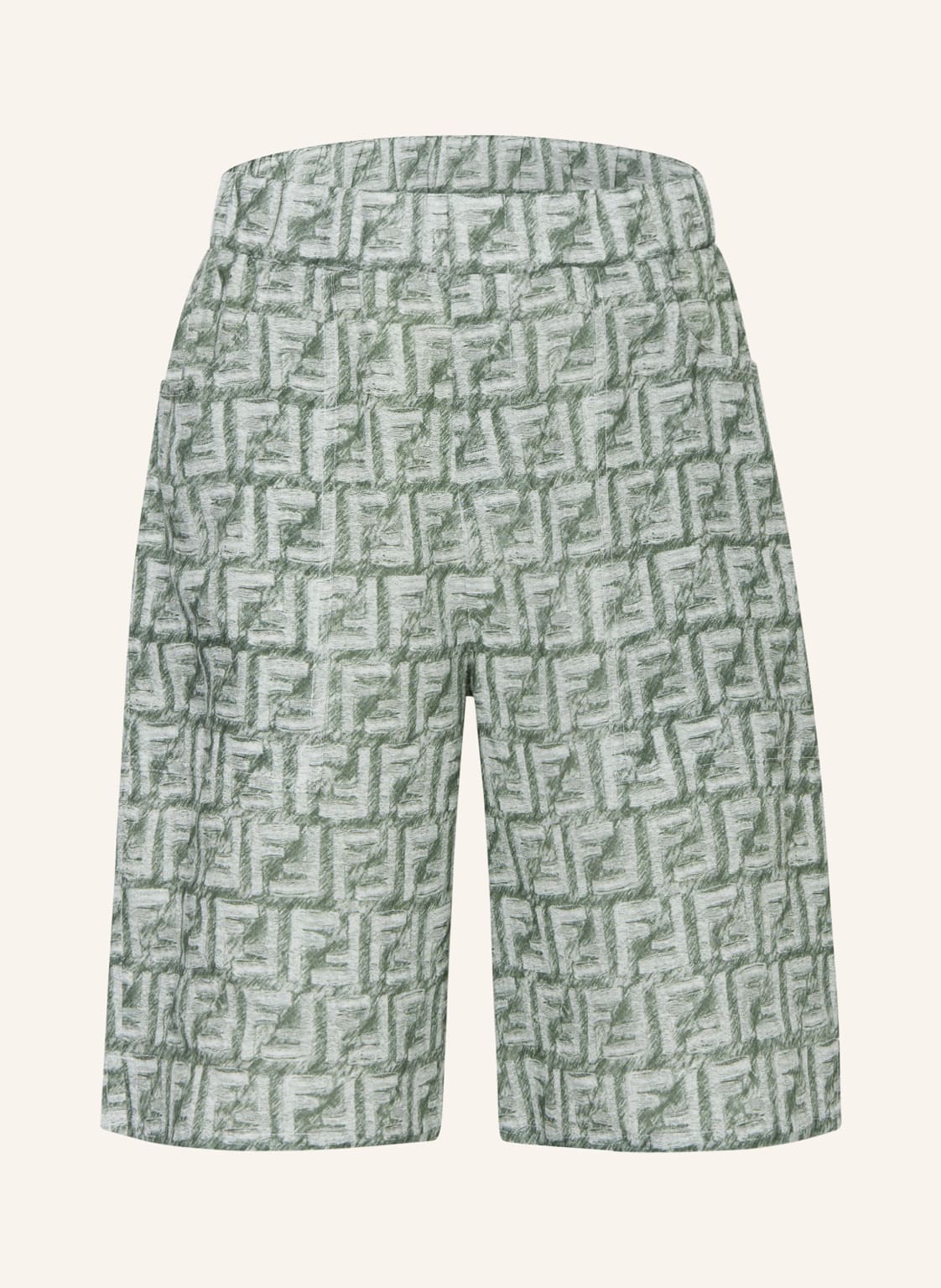 Fendi Leinenshorts gruen von Fendi