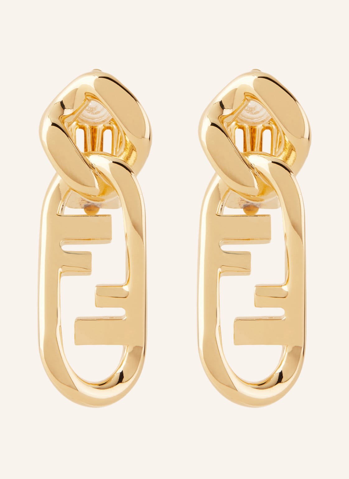 Fendi Ohrclips Olock gold von Fendi