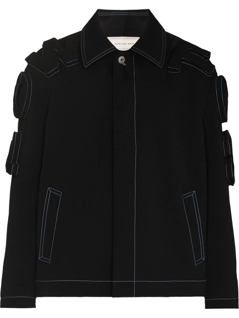 Feng Chen Wang 3D logo multi-pocket jacket - Black von Feng Chen Wang