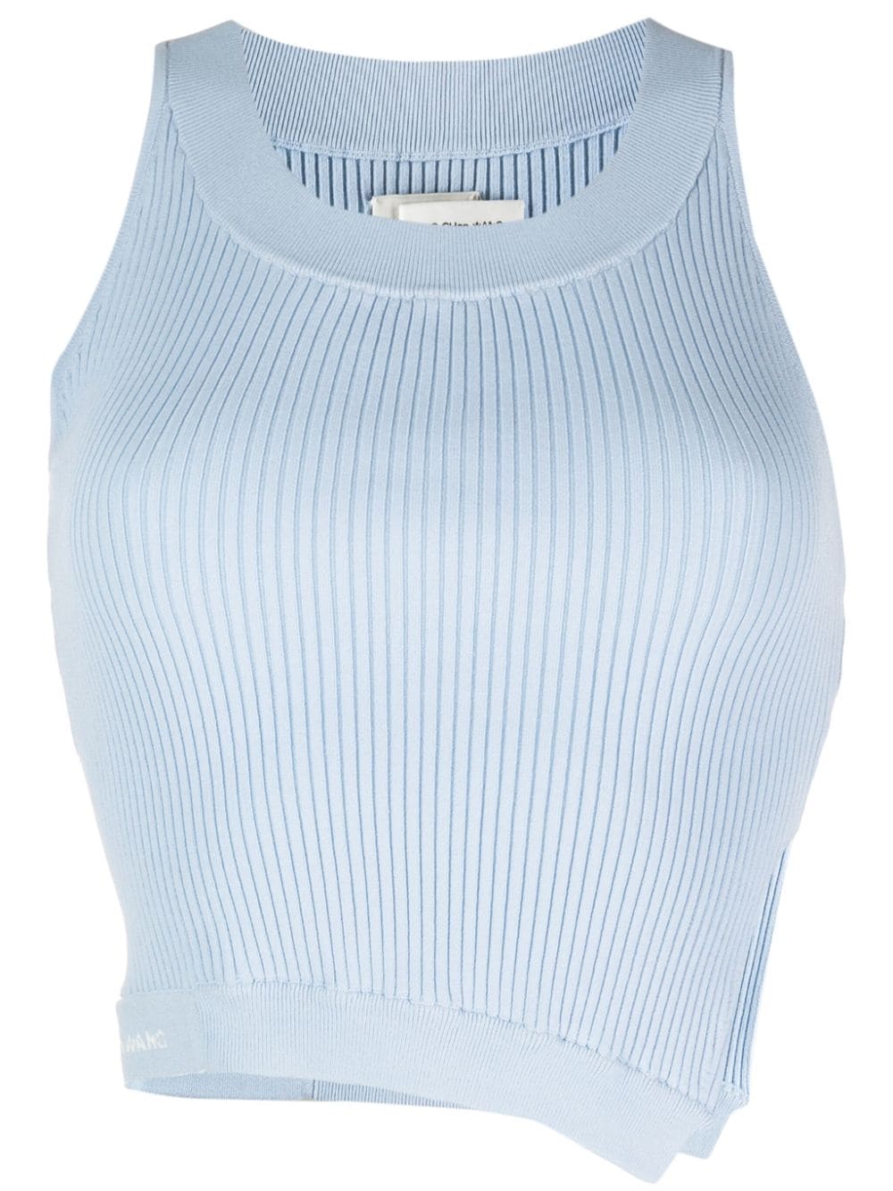 Feng Chen Wang asymmetric knitted vest top - Blue von Feng Chen Wang