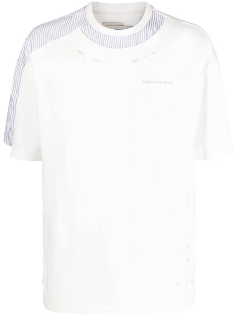 Feng Chen Wang chest logo-print detail T-shirt - White von Feng Chen Wang