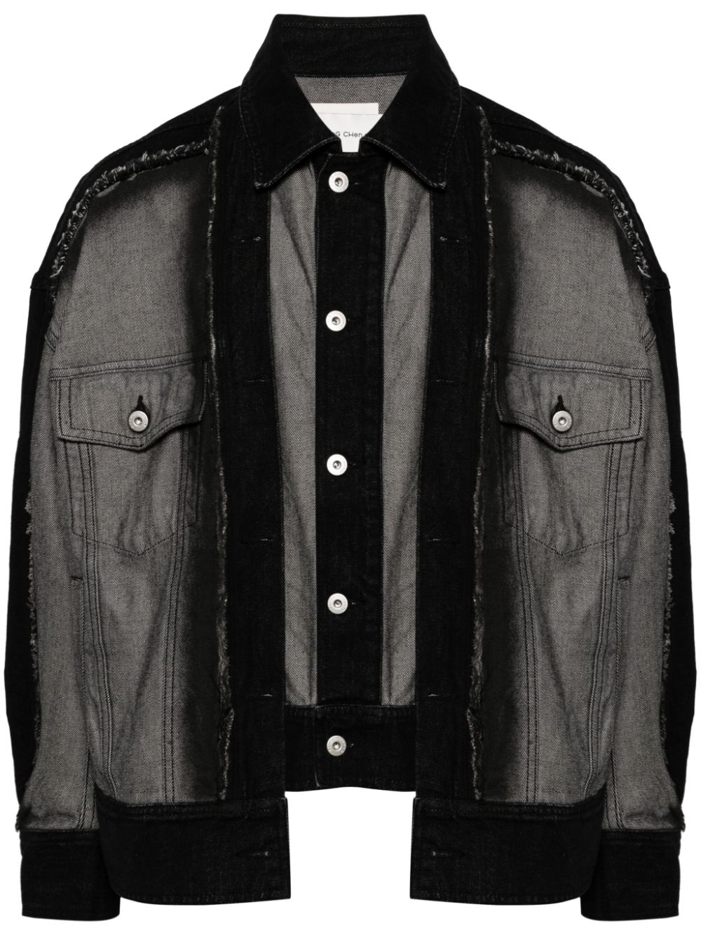 Feng Chen Wang deconstructed denim jacket - Black von Feng Chen Wang