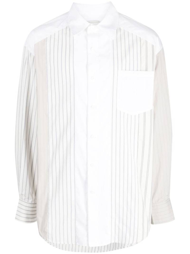 Feng Chen Wang striped long-sleeve shirt - White von Feng Chen Wang