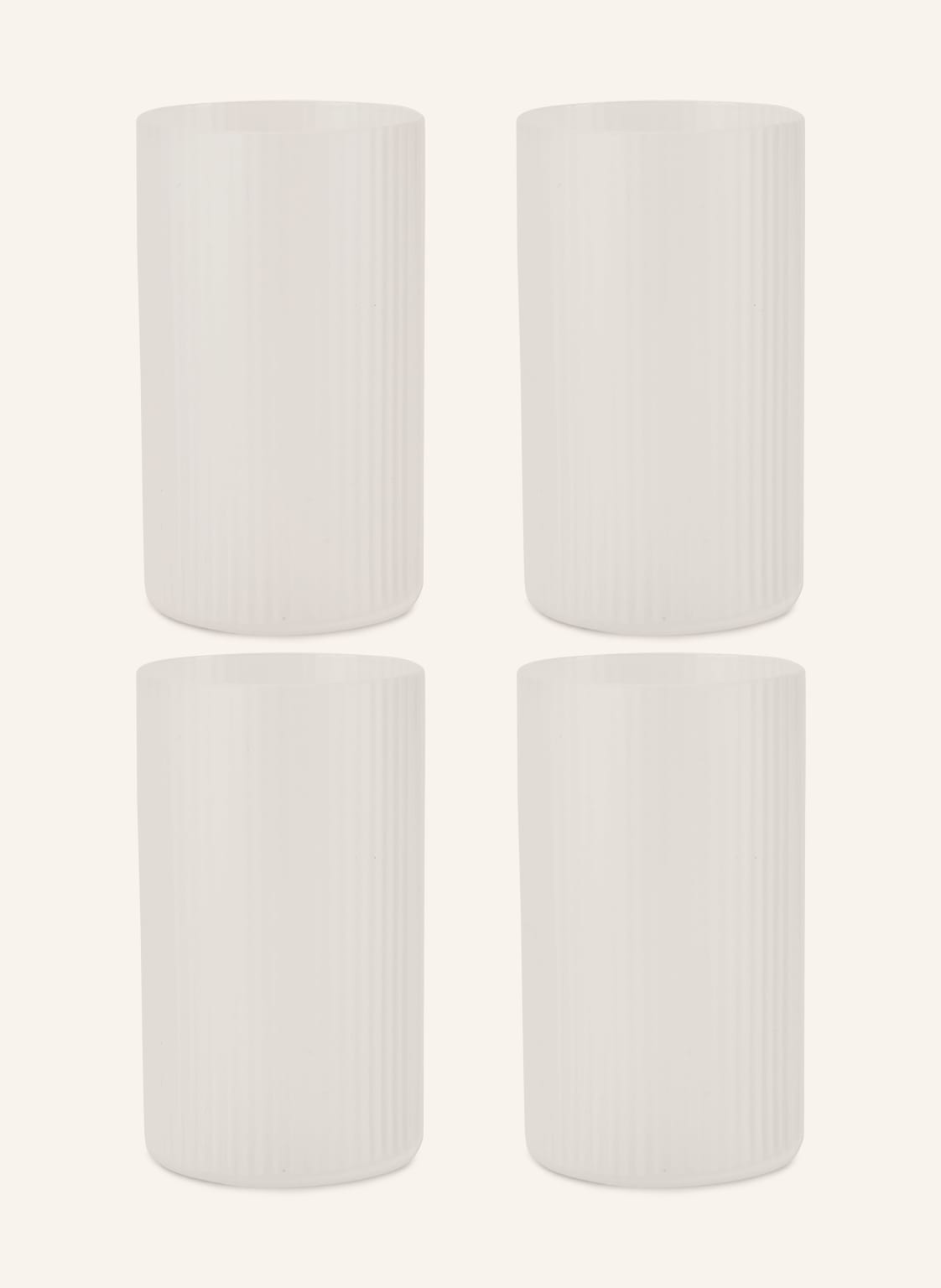 Ferm Living 4er-Set Wassergläser Ripple weiss Ferm Living 4er-Set Wassergläser Ripple weiss von Ferm LIVING
