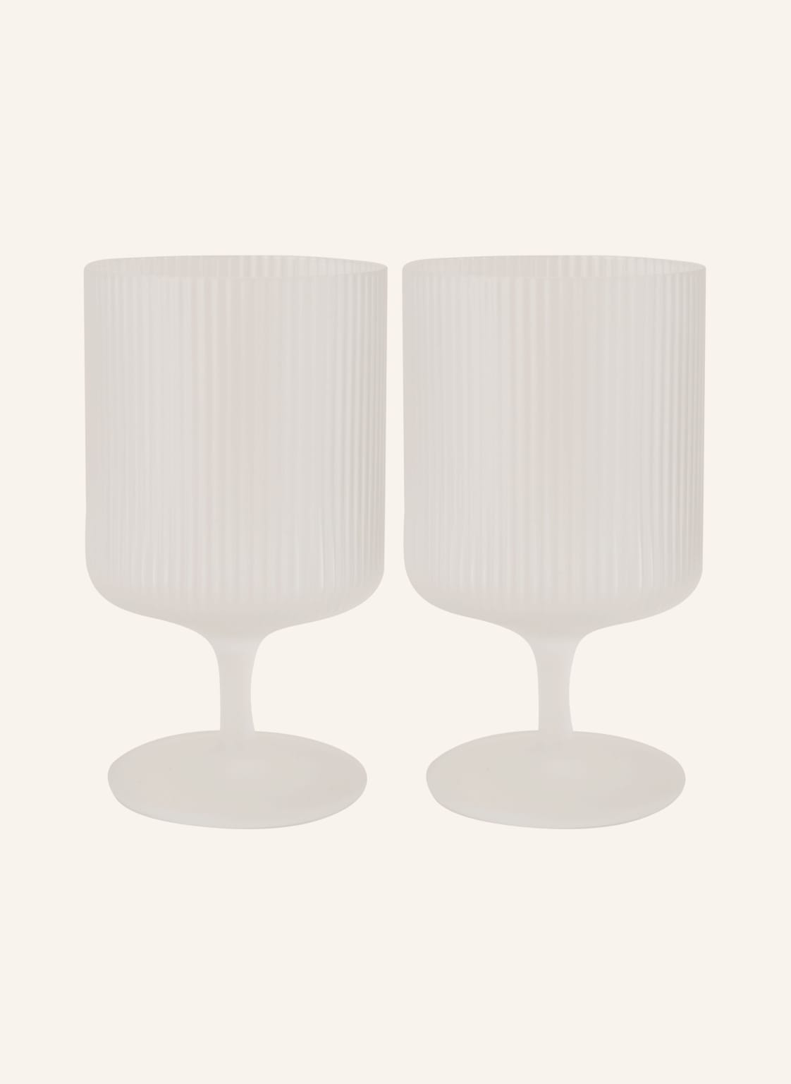 Ferm Living 2er-Set Weingläser Ripple weiss Ferm Living 2er-Set Weingläser Ripple weiss von Ferm LIVING