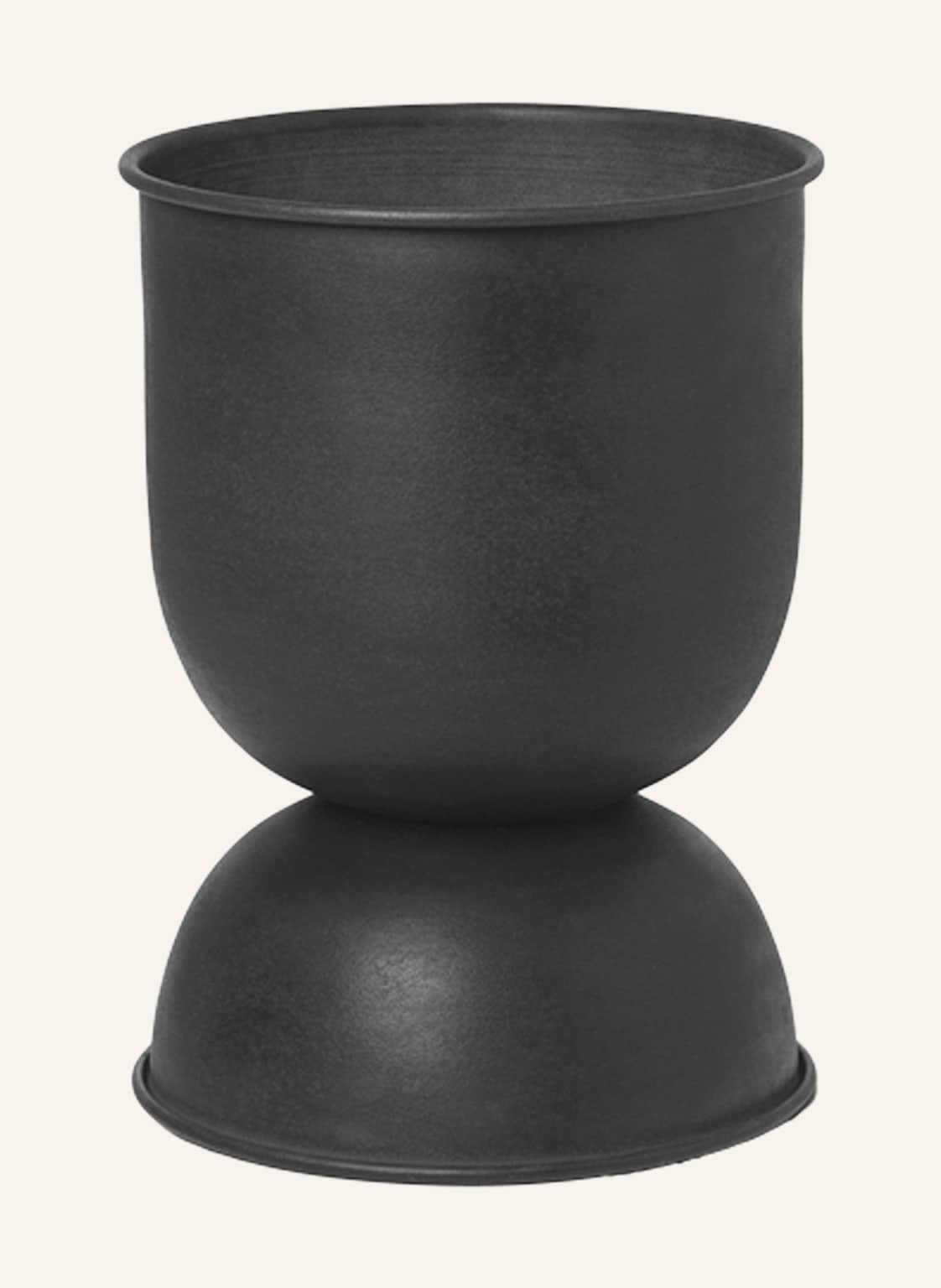Ferm Living Blumentopf Hourglass Extra Small schwarz Ferm Living Blumentopf Hourglass Extra Small schwarz von Ferm LIVING