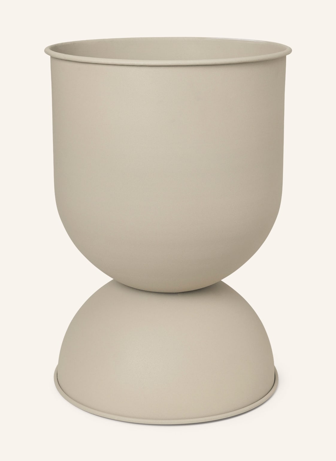 Ferm Living Blumentopf Hourglass Medium beige von Ferm LIVING