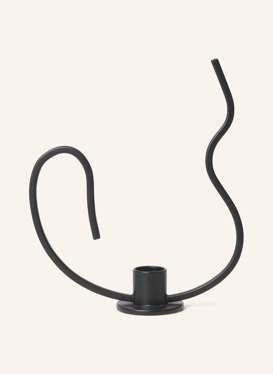 Ferm Living Kerzenhalter Valse Low schwarz Ferm Living Kerzenhalter Valse Low schwarz von Ferm LIVING