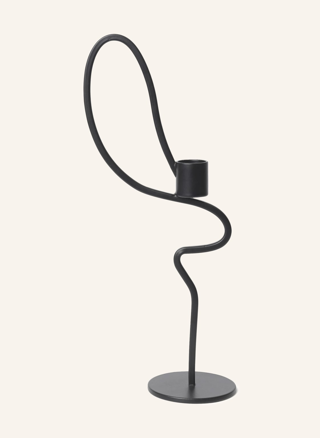 Ferm Living Kerzenhalter Valse Tall schwarz Ferm Living Kerzenhalter Valse Tall schwarz von Ferm LIVING