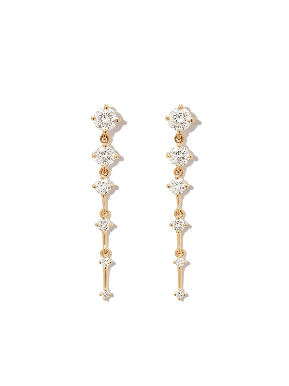 Fernando Jorge 18kt yellow gold Sequence diamond drop earrings von Fernando Jorge