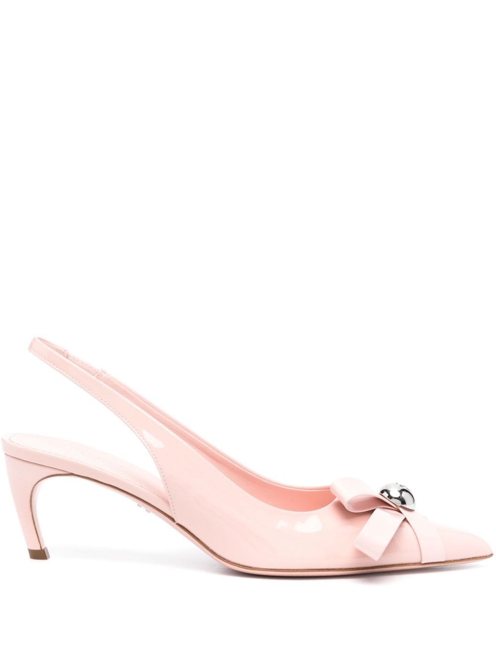 Ferragamo Brilda 55mm patent leather pumps - Pink von Ferragamo