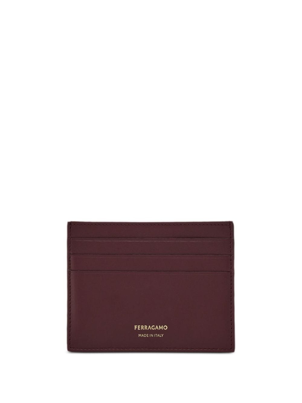 Ferragamo Classic leather card holder - Red von Ferragamo