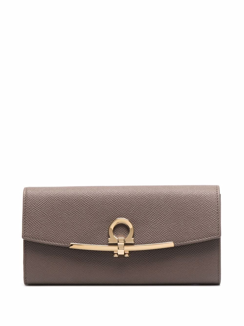 Ferragamo Continental leather wallet - Brown von Ferragamo