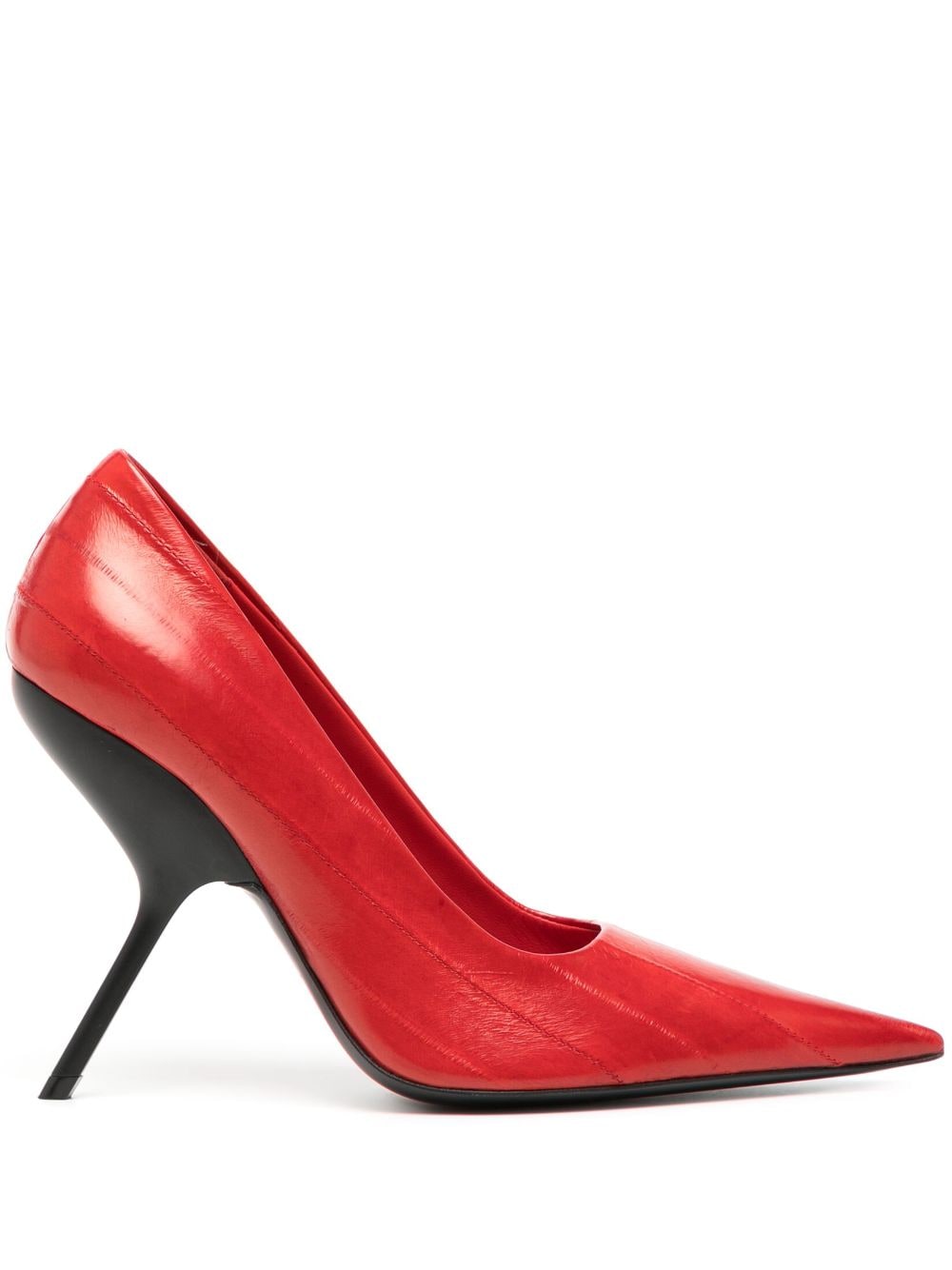 Ferragamo Eva 105mm leather pumps - Red von Ferragamo