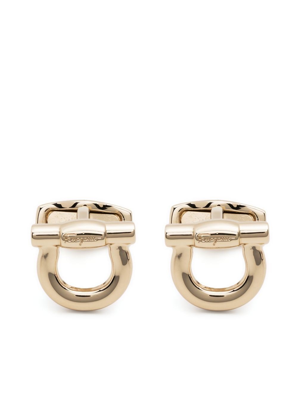 Ferragamo Gancini brass cufflinks - Gold von Ferragamo