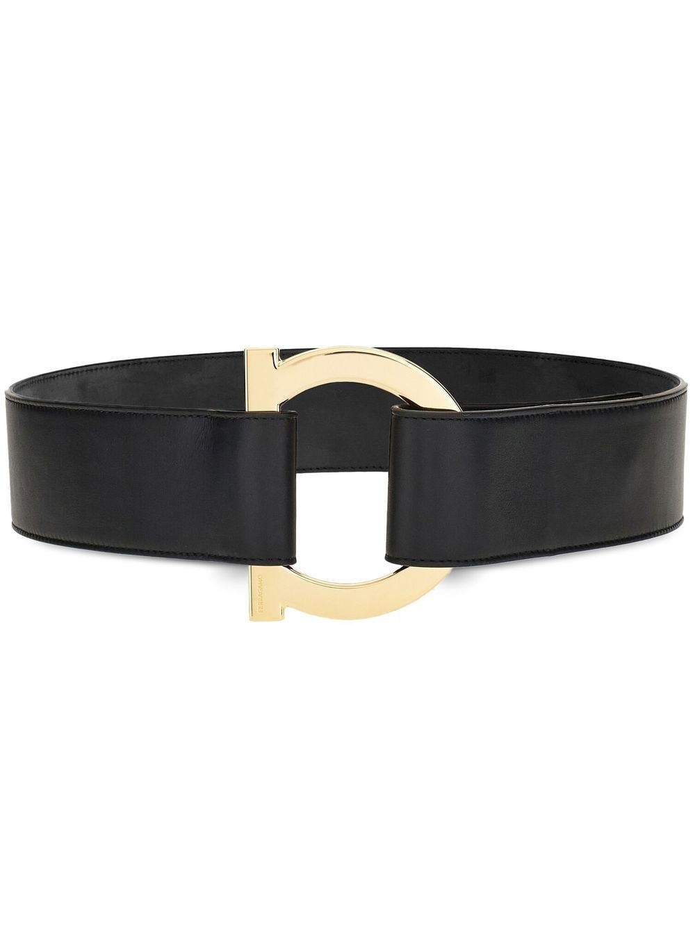 Ferragamo Gancini-buckle belt - Black von Ferragamo