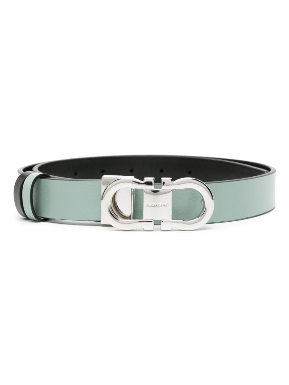 Ferragamo Gancini buckle-fastening belt - Green von Ferragamo