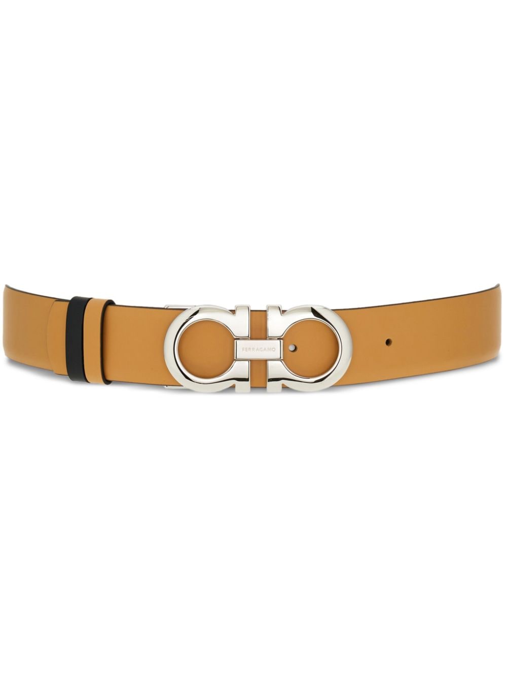 Ferragamo Gancini-buckle reversible leather belt - Neutrals von Ferragamo
