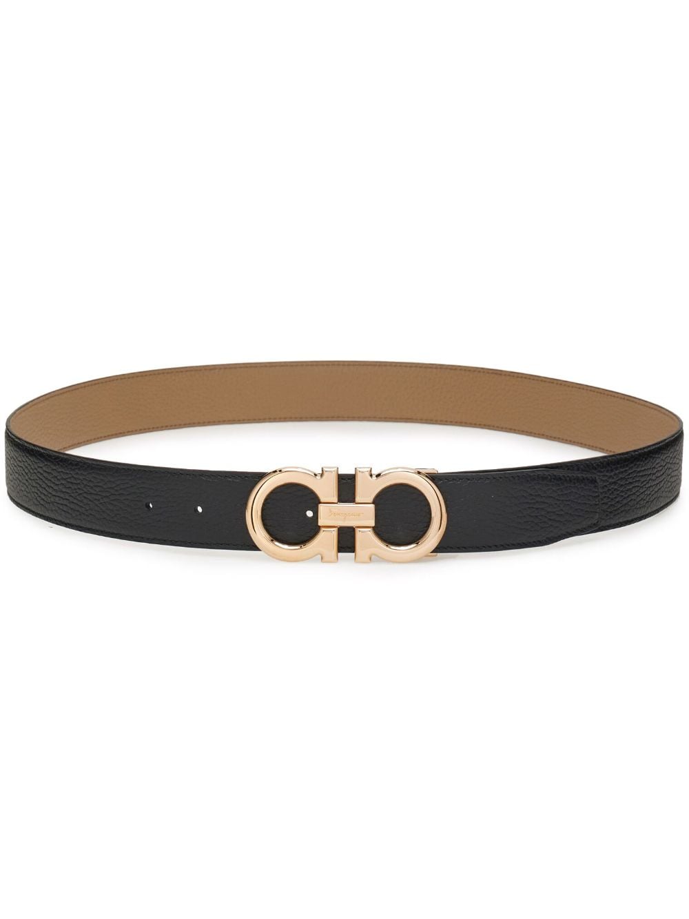 Ferragamo Gancini leather belt - Neutrals von Ferragamo