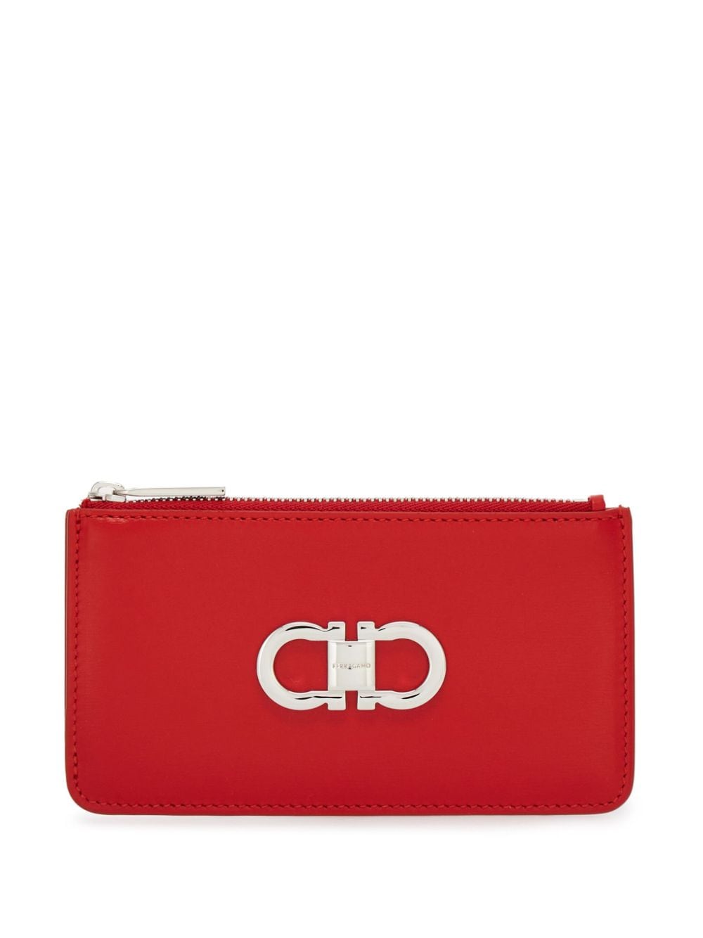 Ferragamo Gancini leather cardholder - Red von Ferragamo