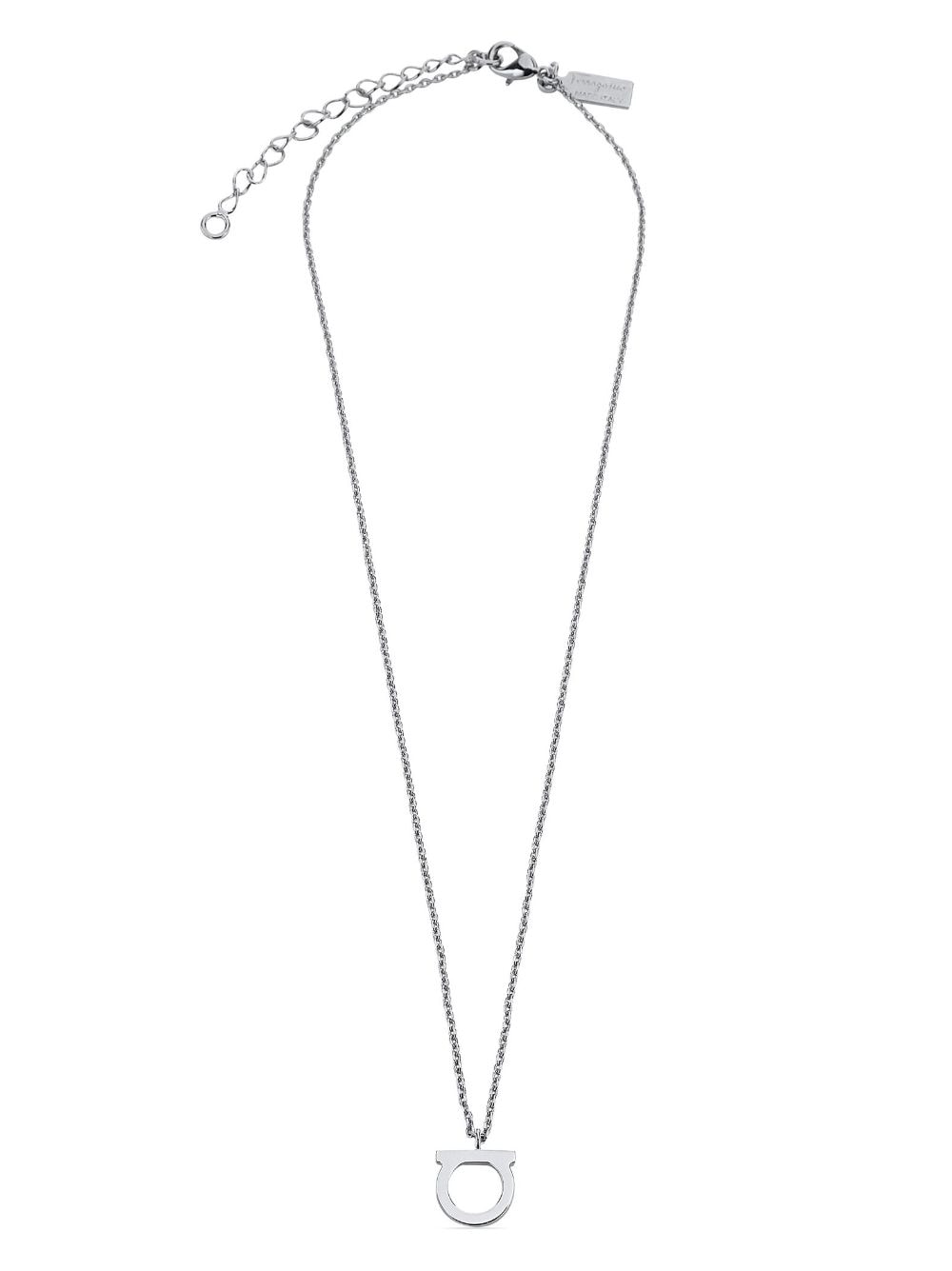 Ferragamo Gancini cable-link necklace - Silver von Ferragamo