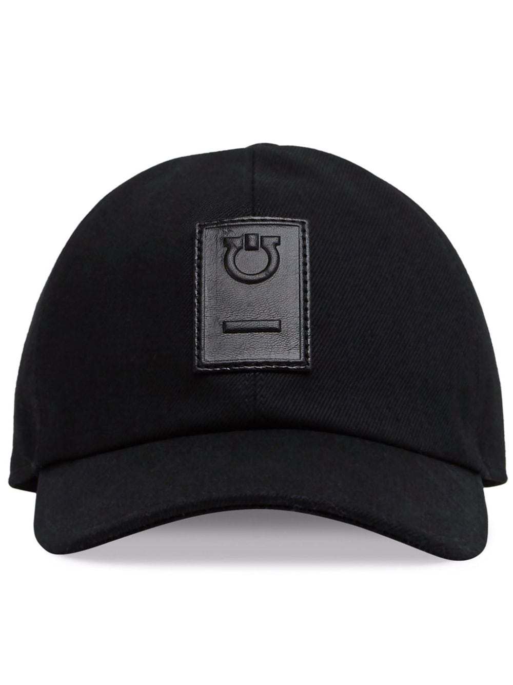 Ferragamo Gancini-patch baseball cap - Black von Ferragamo