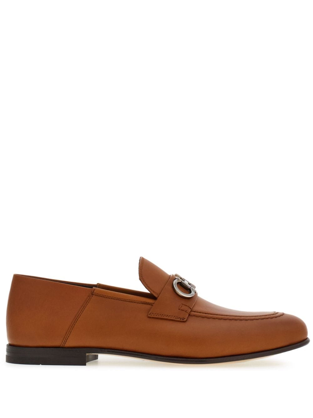 Ferragamo Gancini-plaque leather loafers - Brown von Ferragamo