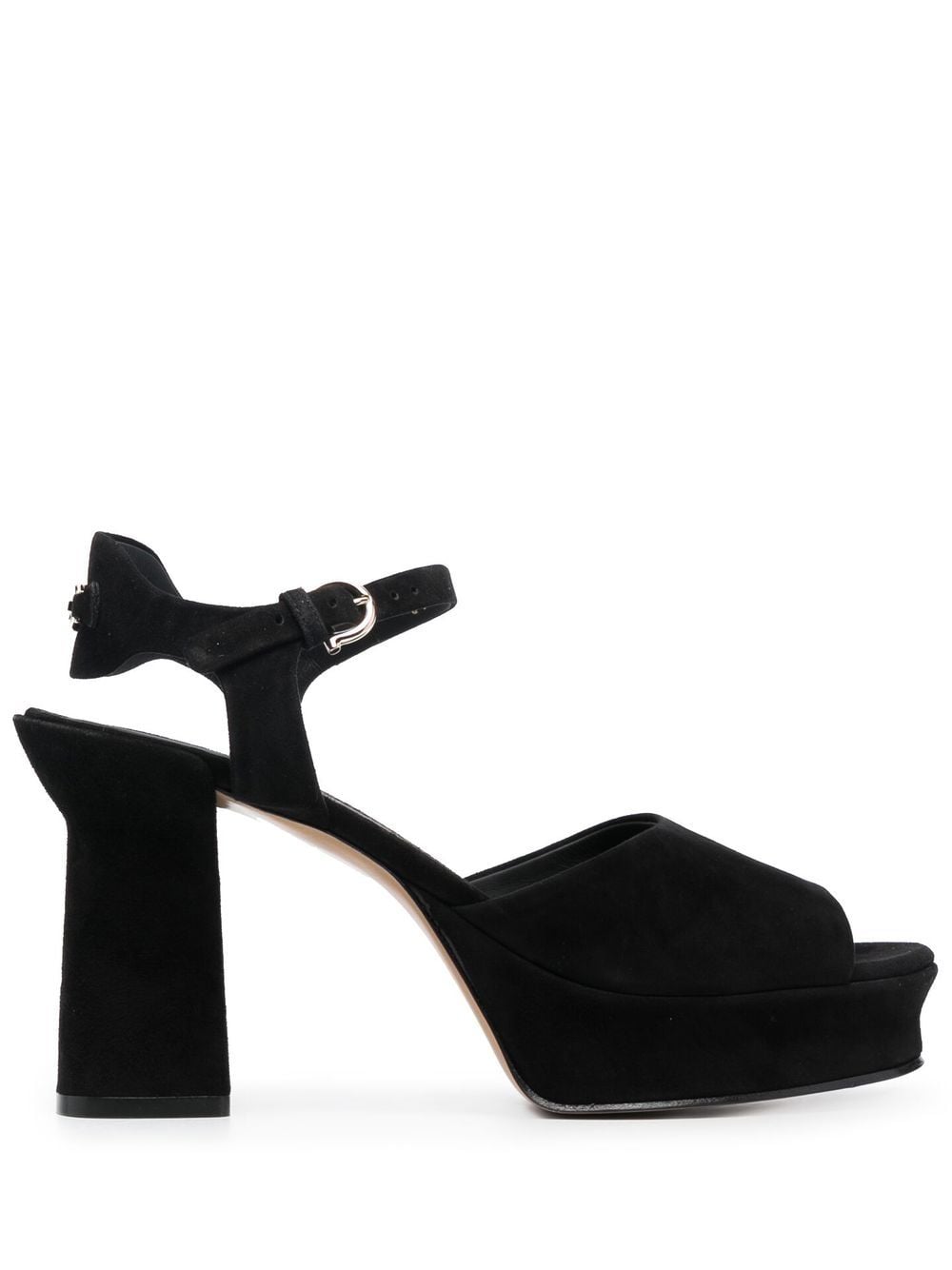 Ferragamo Gancini platform sandals - Black von Ferragamo