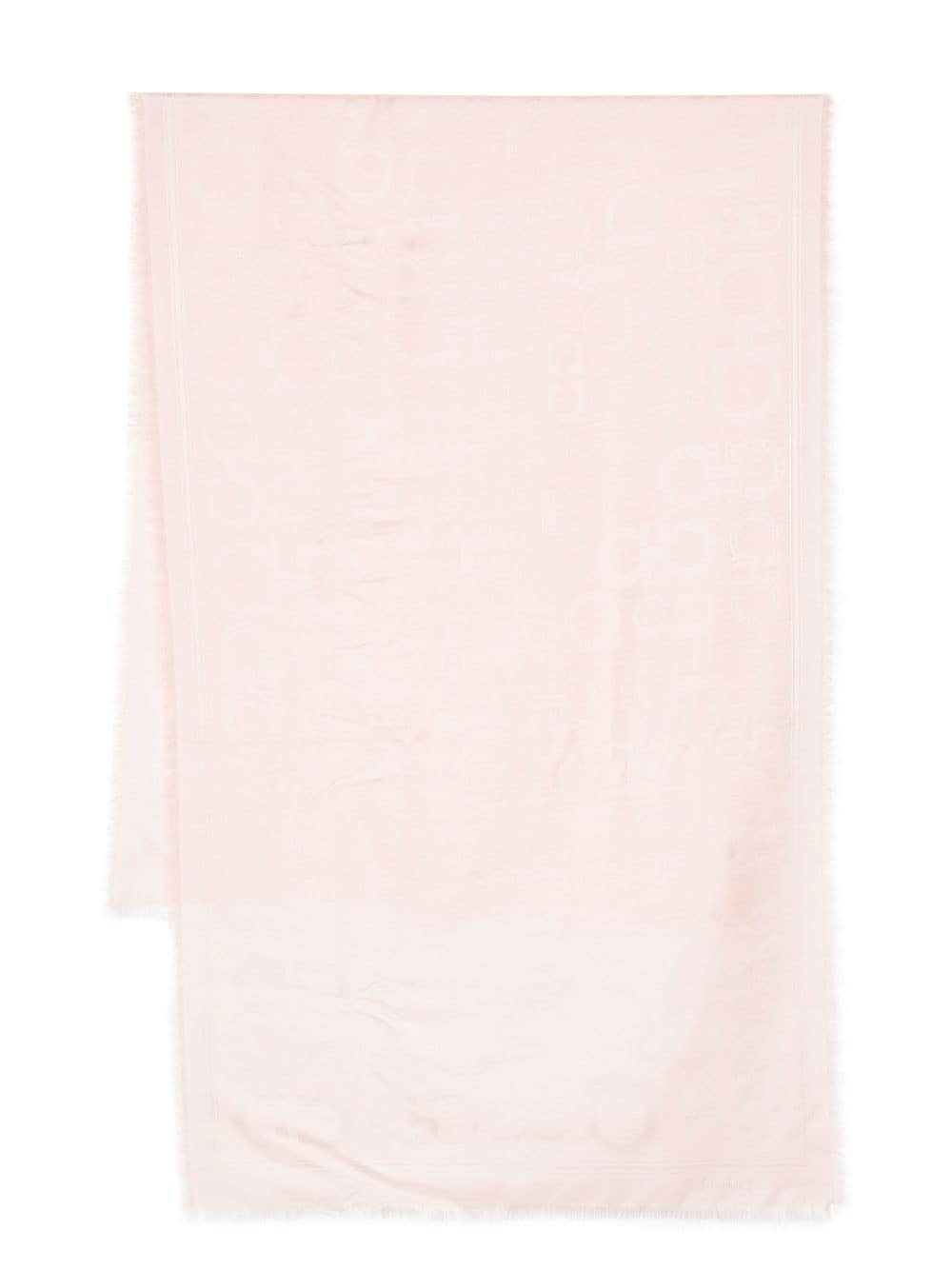Ferragamo Gancini-print scarf - Pink von Ferragamo