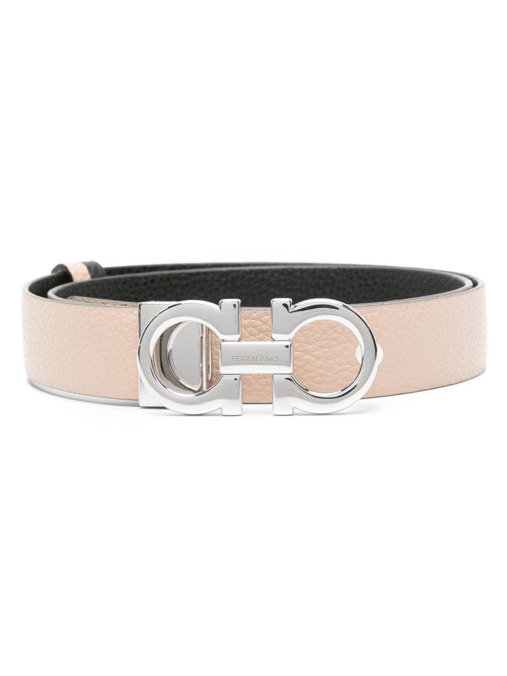 Ferragamo Gancini reversible leather belt - Neutrals von Ferragamo