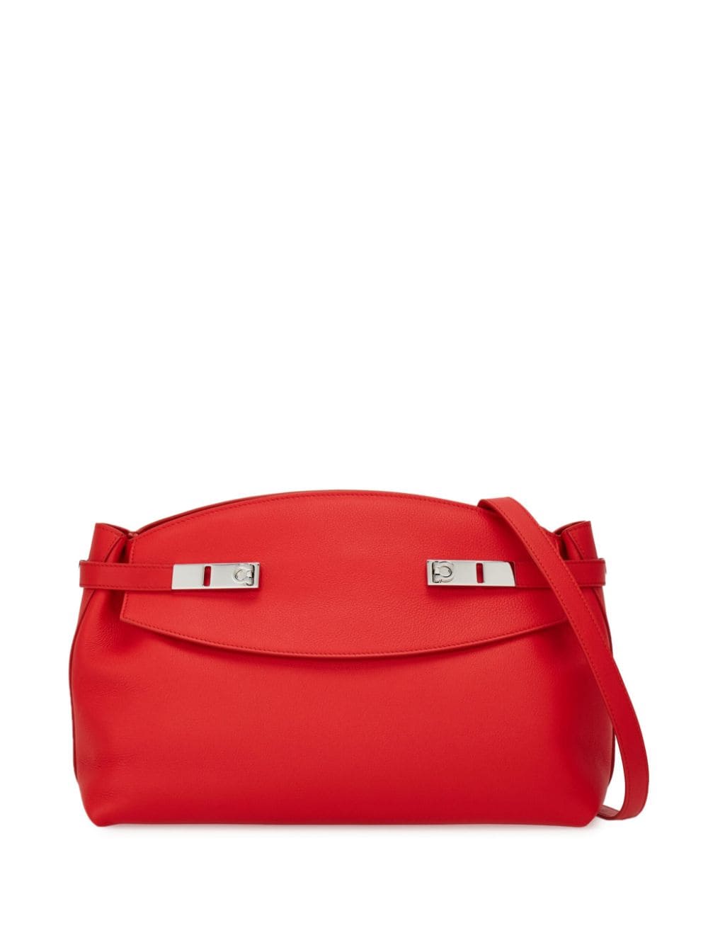 Ferragamo Hug pouch leather bag - Red von Ferragamo