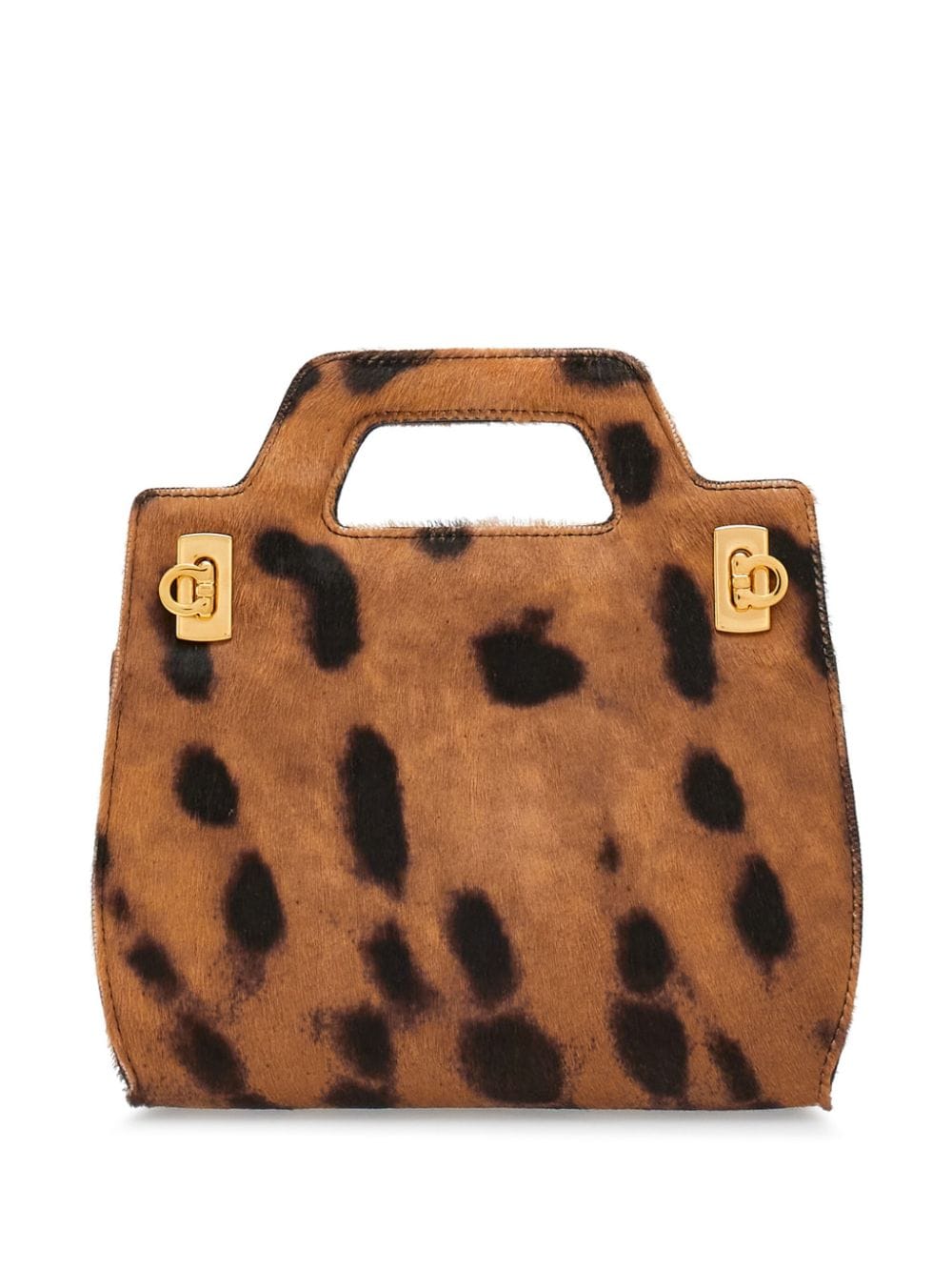 Ferragamo Wanda mini leopard-print bag - Neutrals von Ferragamo