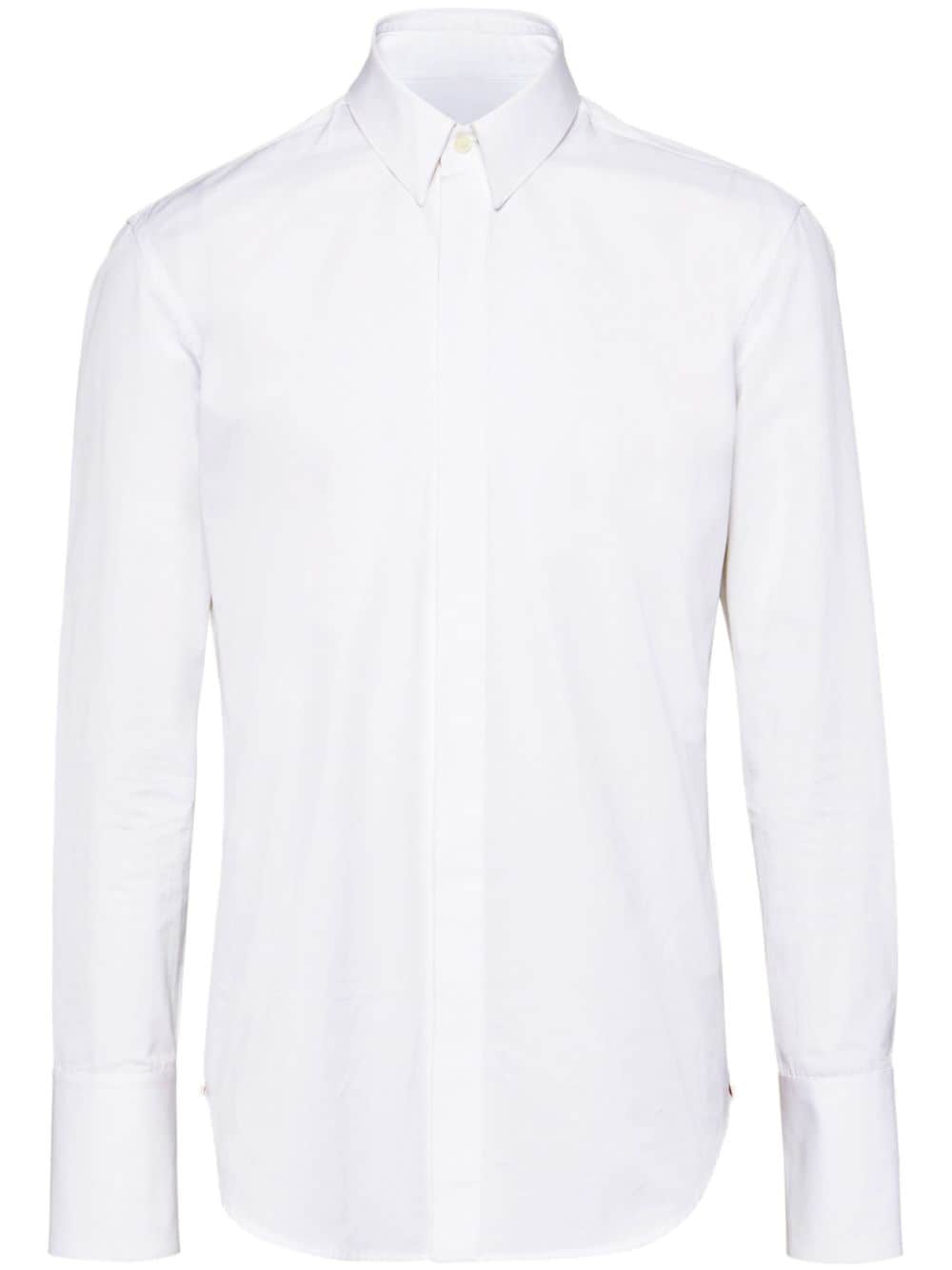 Ferragamo button-down cotton shirt - White von Ferragamo