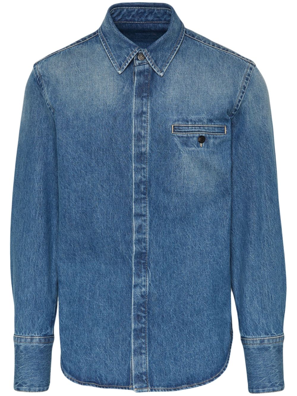 Ferragamo button-up denim shirt - Blue von Ferragamo