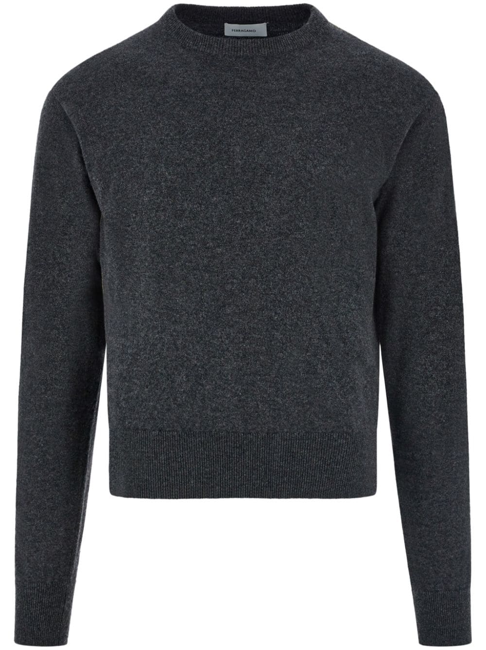Ferragamo charcoal cashmere crew neck sweater - Grey von Ferragamo