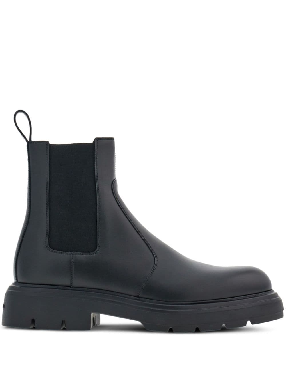 Ferragamo chunky sole leather Chelsea boots - Black von Ferragamo