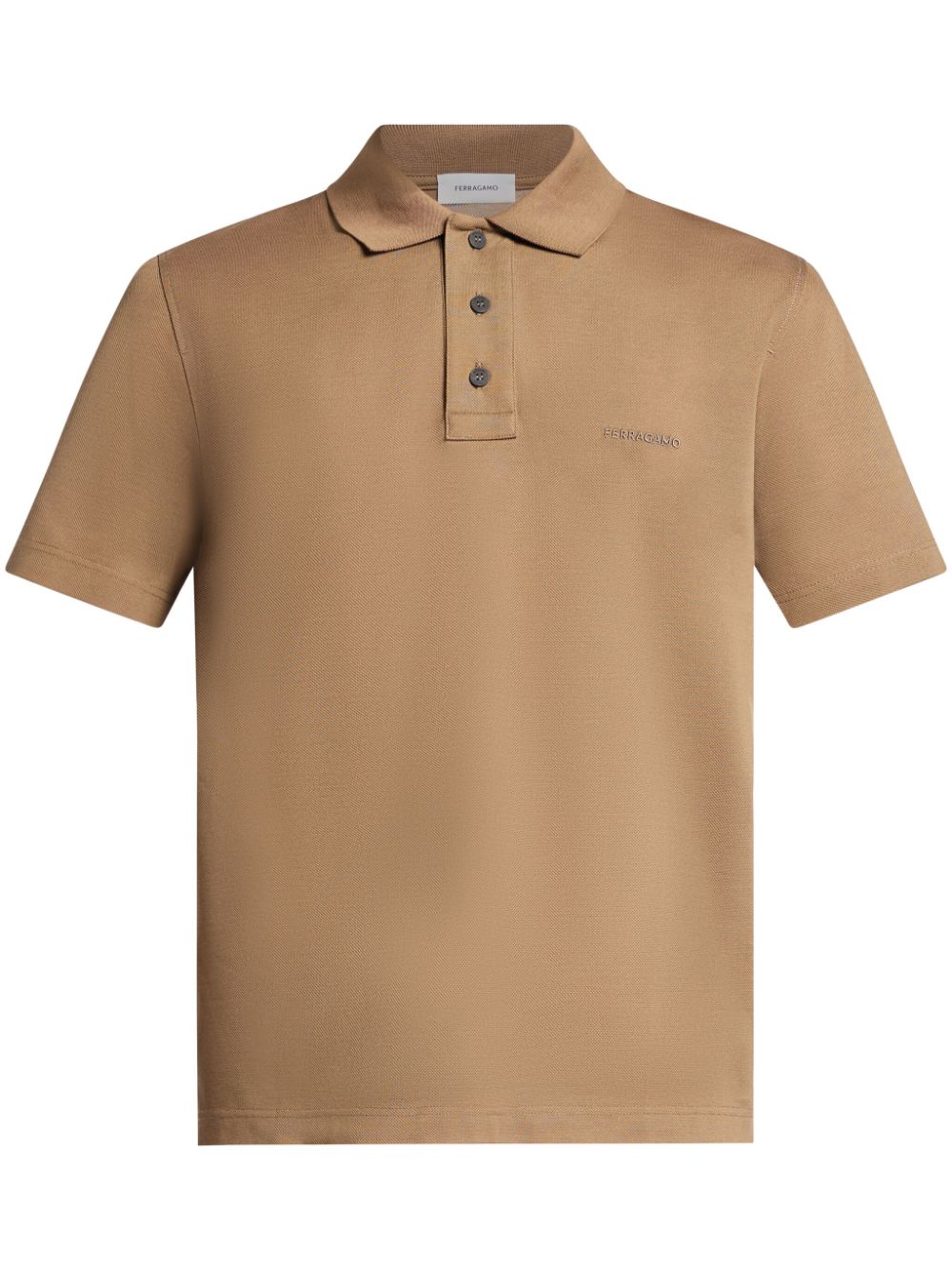 Ferragamo cotton polo shirt - Brown von Ferragamo