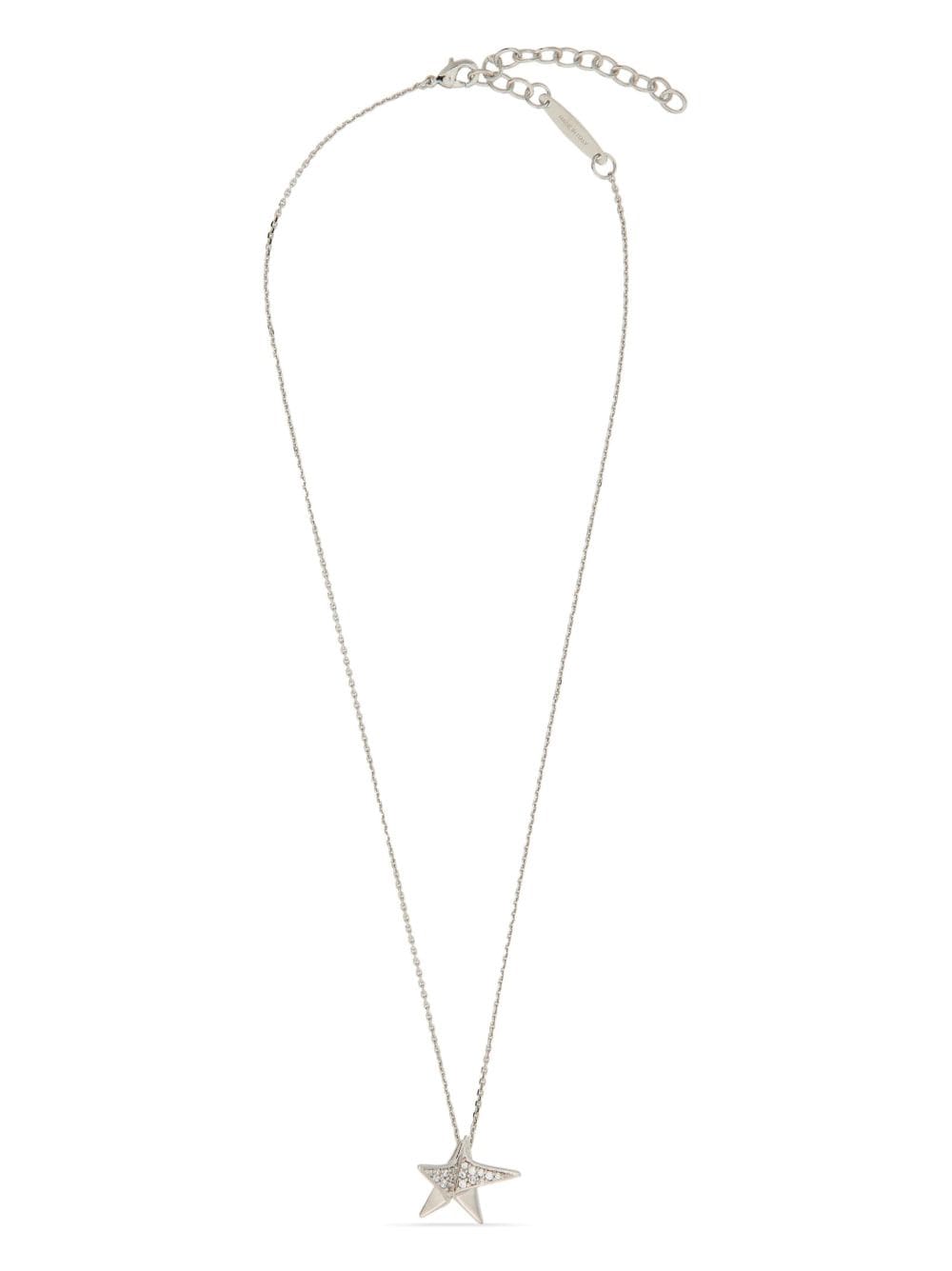 Ferragamo crystal-embellished star-pendant necklace - Silver von Ferragamo