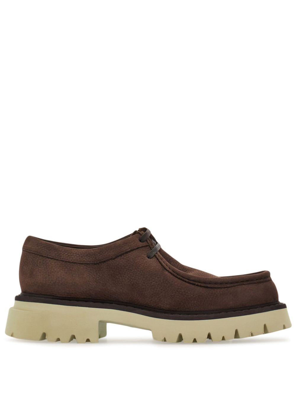 Ferragamo lace-up leather derby shoes - Brown von Ferragamo