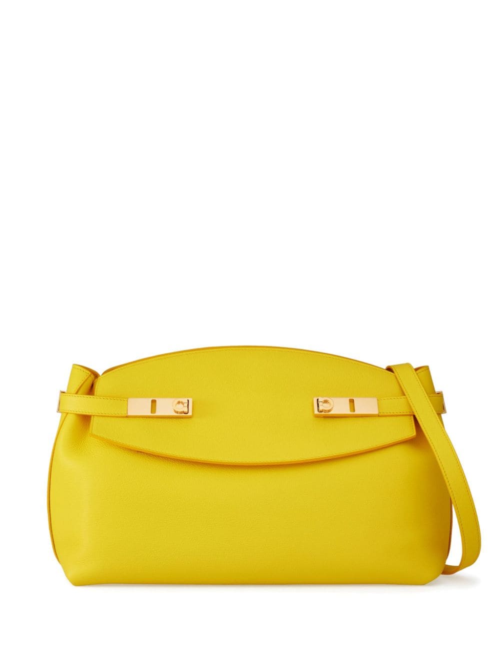 Ferragamo large pouch leather bag - Yellow von Ferragamo