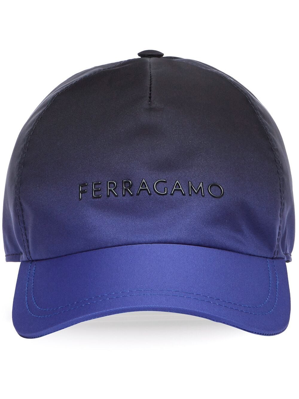 Ferragamo logo-appliqué cotton baseball cap - Blue von Ferragamo