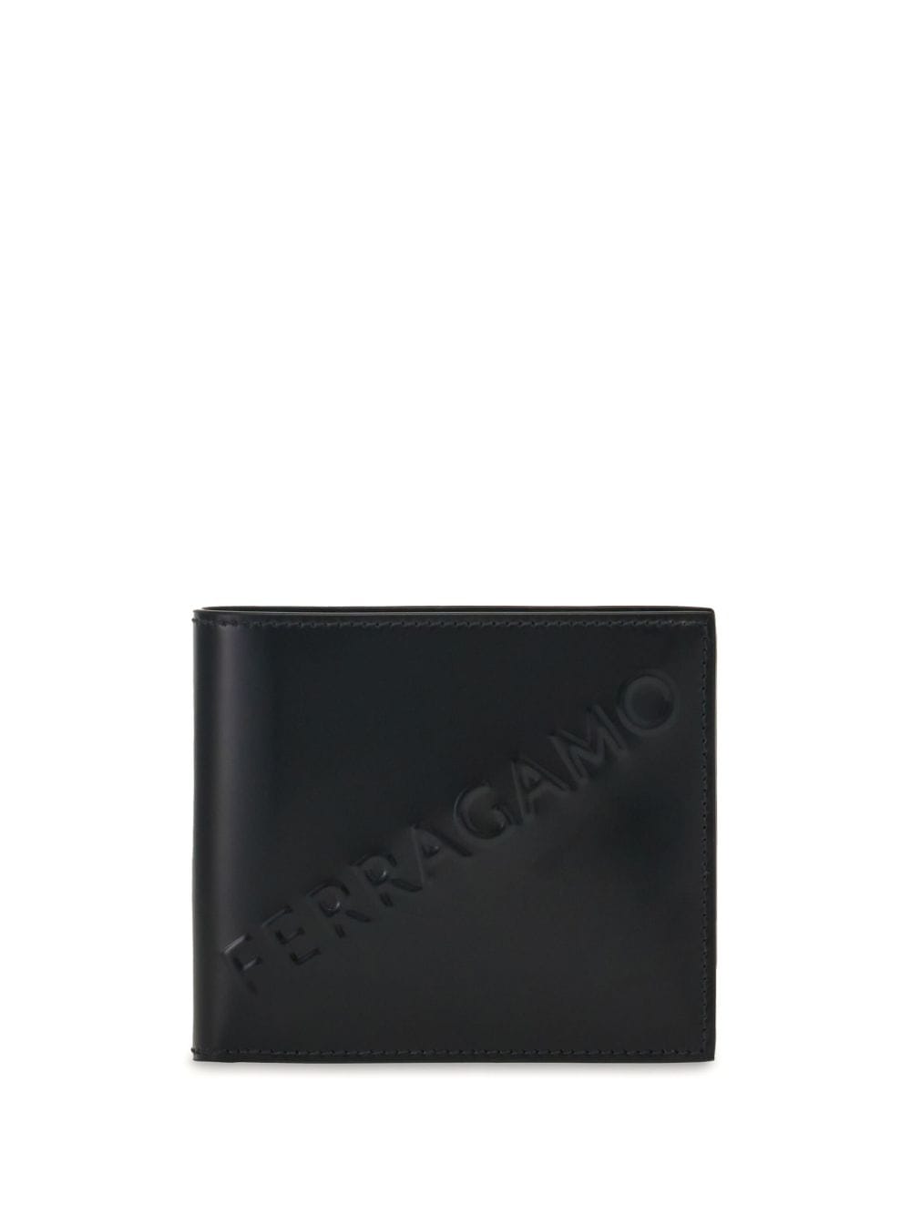 Ferragamo logo-embossed bi-fold wallet - Black von Ferragamo