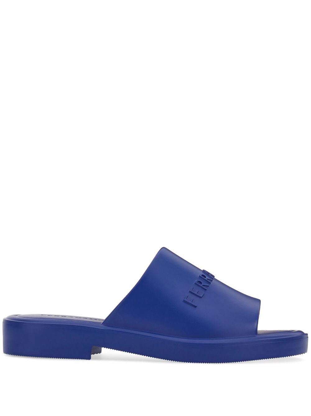 Ferragamo logo-embossed sandals - Blue von Ferragamo