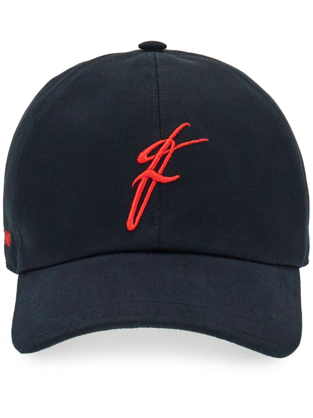 Ferragamo logo-embroidered cotton baseball cap - Black von Ferragamo
