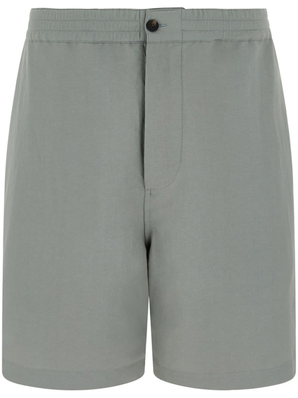 Ferragamo logo-embroidered straight-leg shorts - Grey von Ferragamo