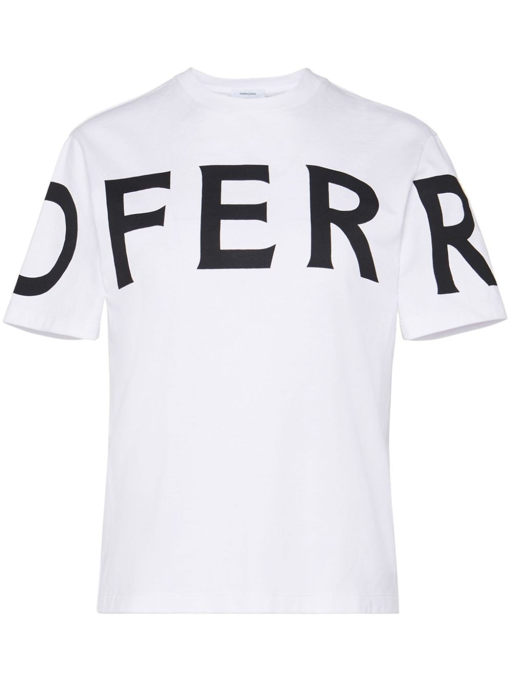 Ferragamo logo-print cotton T-shirt - White von Ferragamo