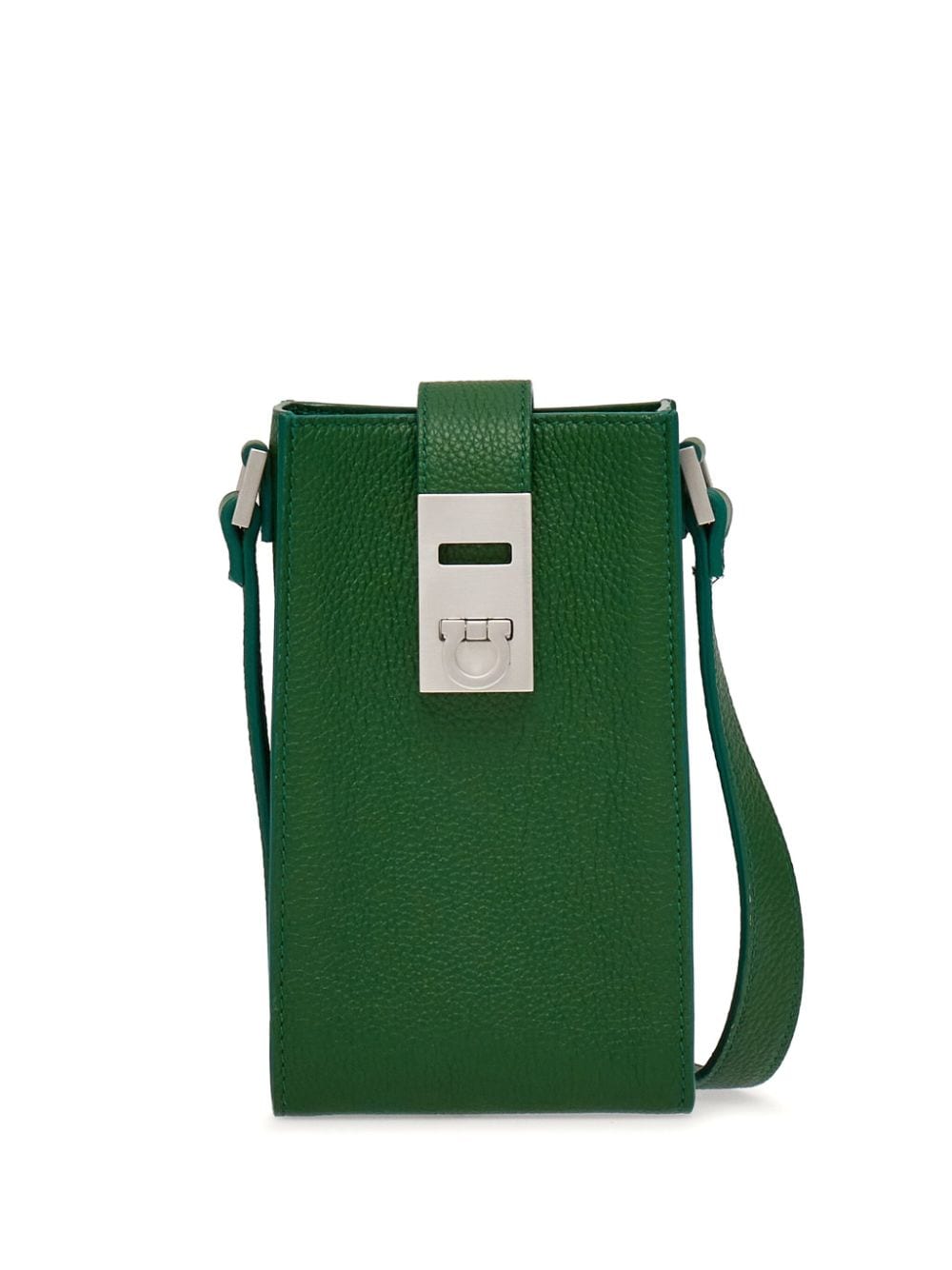 Ferragamo logo-print crossbody bag - Green von Ferragamo